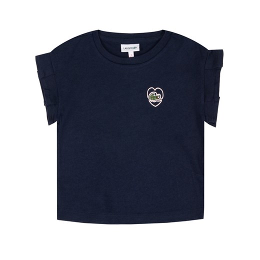 Lacoste T-Shirt TJ5038 Granatowy Regular Fit Lacoste 4A wyprzedaż MODIVO