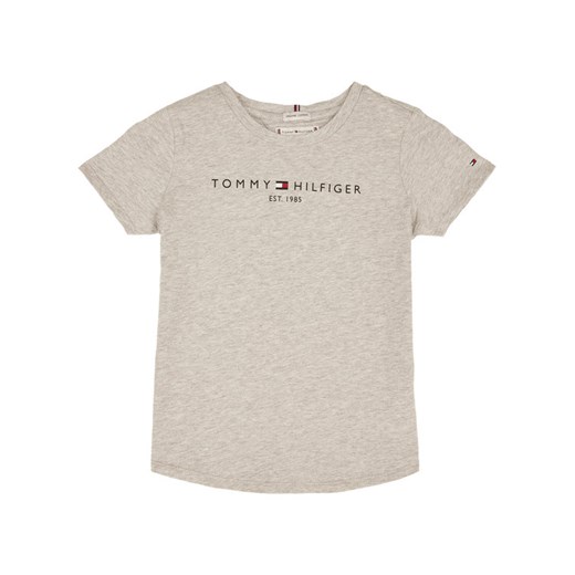 TOMMY HILFIGER T-Shirt Essential Tee KG0KG05023 Szary Regular Fit Tommy Hilfiger 12 okazyjna cena MODIVO