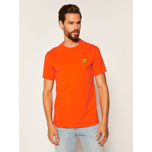 Guess T-Shirt F02I01 JR03D Pomarańczowy Regular Fit Guess XXL okazja MODIVO