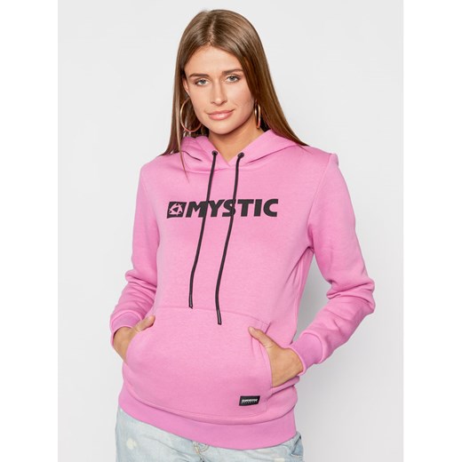 Mystic Bluza Brand Hoodie Sweat 35104.190537 Różowy Regular Fit Mystic S wyprzedaż MODIVO