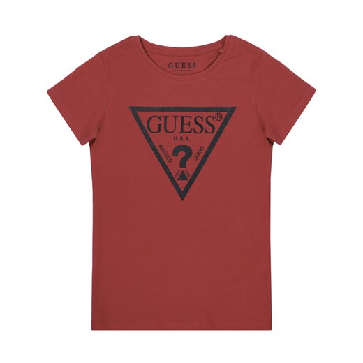 Guess T-Shirt J73I56 K5M20 Różowy Regular Fit Guess 8 MODIVO