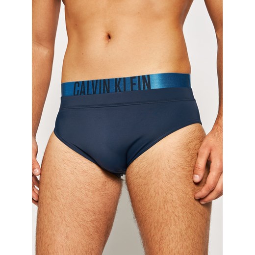 Calvin Klein Swimwear Szorty kąpielowe KM0KM00423 Granatowy Regular Fit XL okazja MODIVO