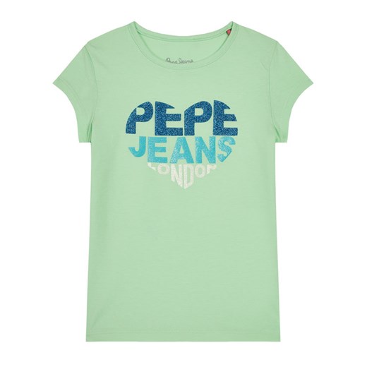 Pepe Jeans T-Shirt Bendela PG502480 Zielony Regular Fit Pepe Jeans 4 MODIVO promocyjna cena