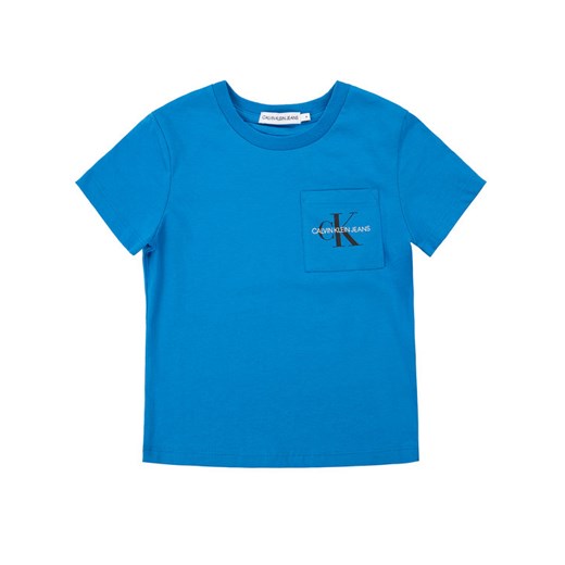 Calvin Klein Jeans T-Shirt Monogram Pocket IB0IB00457 Niebieski Regular Fit 6 MODIVO promocja