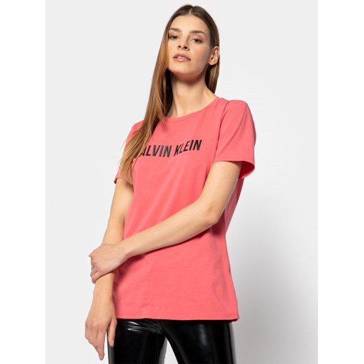 Calvin Klein Performance T-Shirt Logo Gym 00GWF8K139 Czerwony Relaxed Fit S okazja MODIVO