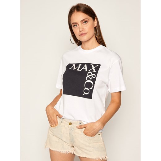 MAX&Co. T-Shirt Tee Rose 49749620 Biały Regular Fit XS MODIVO