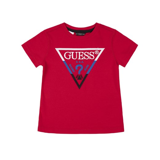 Guess T-Shirt N93I39 K82E0 Czerwony Regular Fit Guess 6 wyprzedaż MODIVO