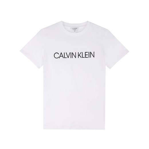 Calvin Klein Swimwear T-Shirt Tee B70B700234 Biały Regular Fit 8_10 MODIVO wyprzedaż
