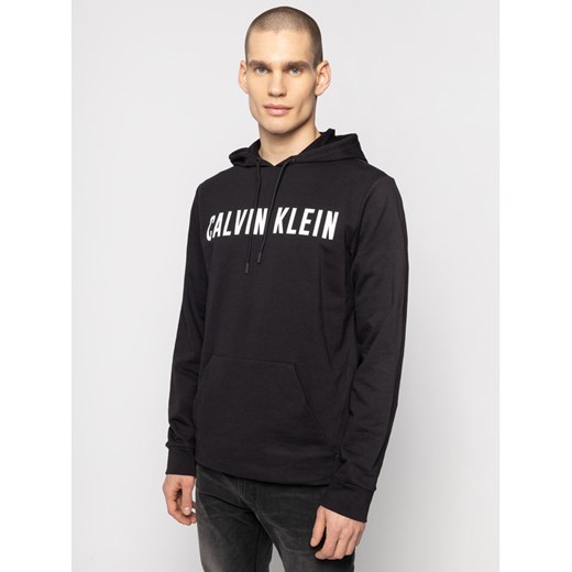 Calvin Klein Performance Bluza Logo 00GMS0W381 Czarny Regular Fit XL MODIVO