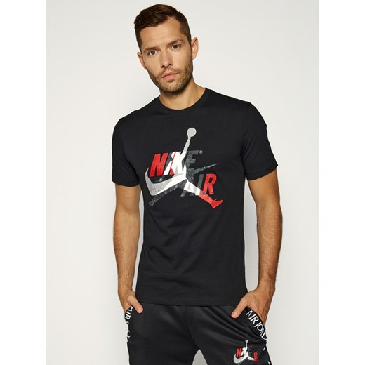 NIKE T-Shirt Jordan Jumpman Classic Tee CV1728 Czarny Regular Fit Nike XL promocja MODIVO