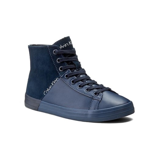 Calvin Klein Jeans Sneakersy Walta RE9654 Granatowy 35 okazyjna cena MODIVO