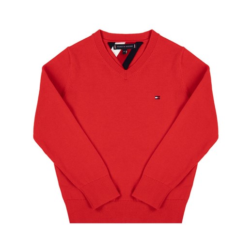 TOMMY HILFIGER Sweter Essential KB0KB05084 M Czerwony Regular Fit Tommy Hilfiger 7 MODIVO promocyjna cena