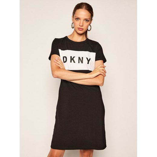 Sukienka DKNY na spacer z krótkim rękawem 