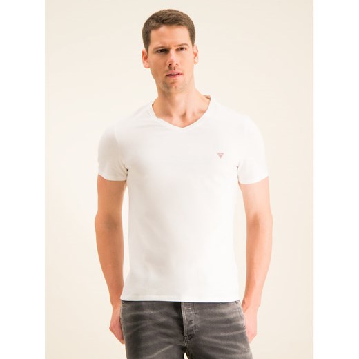 Guess T-Shirt M01I37 I3Z00 Biały Slim Fit Guess XL wyprzedaż MODIVO