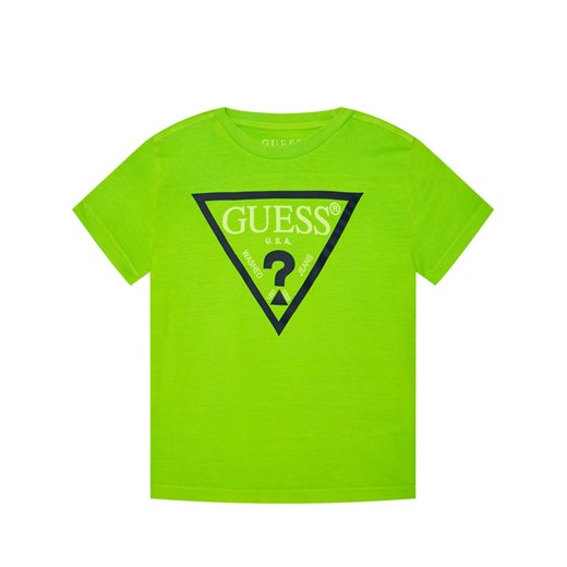 Guess T-Shirt Logo Tee H02I00 K5M20 Zielony Regular Fit Guess 8 wyprzedaż MODIVO