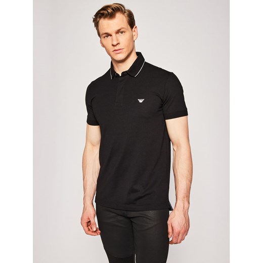 Emporio Armani Polo 211804 0P461 00020 Czarny Regular Fit Emporio Armani S promocja MODIVO