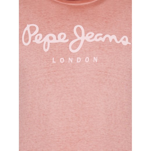 Pepe Jeans T-Shirt West Sir PM504032 Różowy Regular Fit Pepe Jeans XL MODIVO okazja