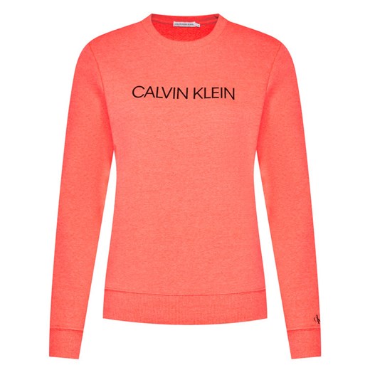 Calvin Klein Jeans Bluza Institutional Logo IU0IU00162 Pomarańczowy Regular Fit 8Y MODIVO