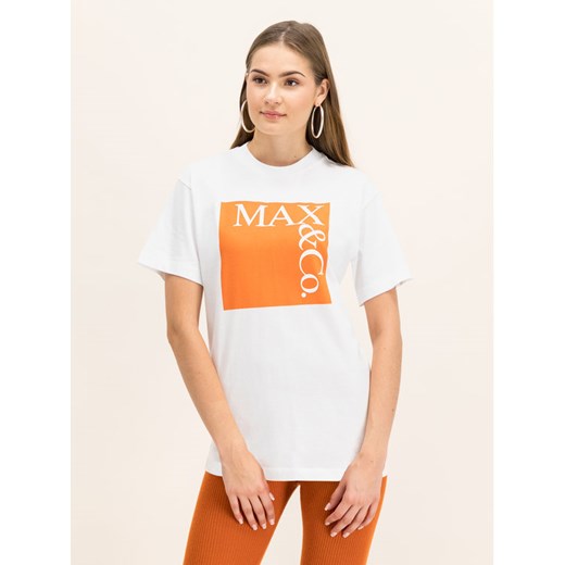 MAX&Co. T-Shirt 49749619 Biały Regular Fit XS promocja MODIVO