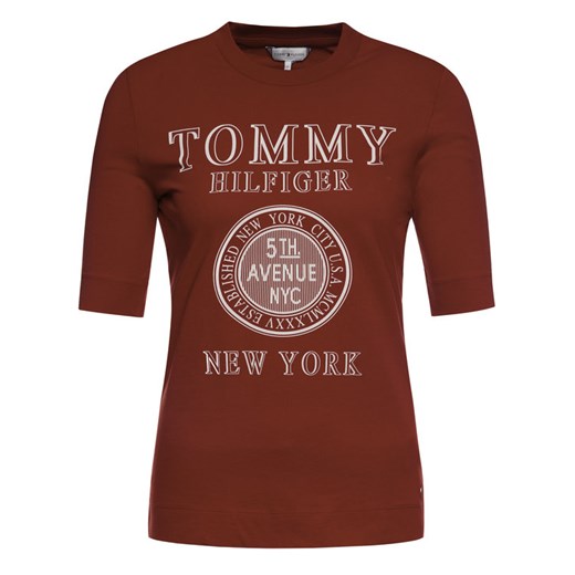 TOMMY HILFIGER T-Shirt Darcy WW0WW25174 Czerwony Regular Fit Tommy Hilfiger S wyprzedaż MODIVO