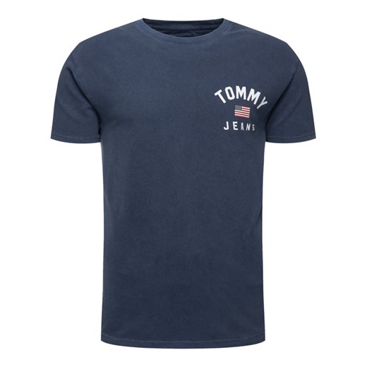 Tommy Jeans T-Shirt Chest Logo DM0DM07008 Granatowy Regular Fit Tommy Jeans XXL okazja MODIVO