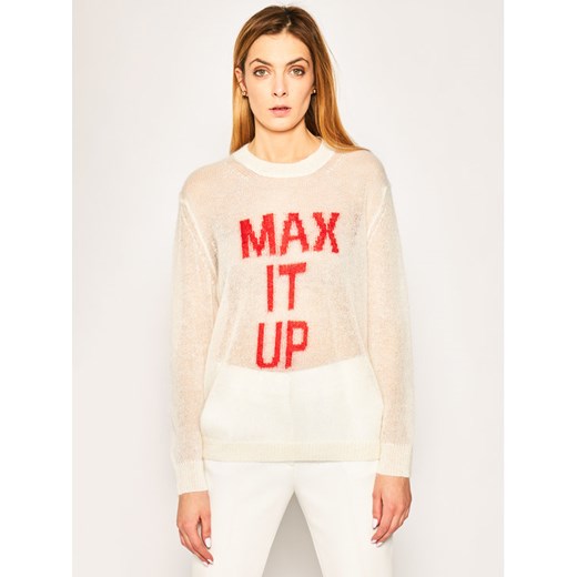 MAX&Co. Sweter Dakota 63619520 Biały Regular Fit M wyprzedaż MODIVO