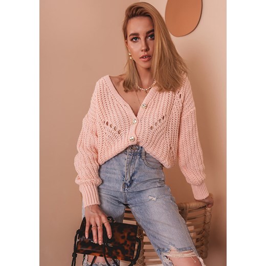 Sweter damski Latika Odzież Damska UC różowy GJQI Sweter damski Latika Odzież Damska UC różowy GJQI