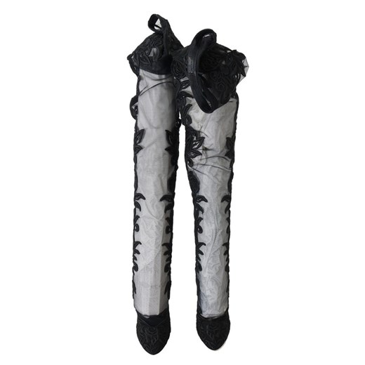 Floral Embroidered Socks Boots Dolce & Gabbana 39 wyprzedaż showroom.pl