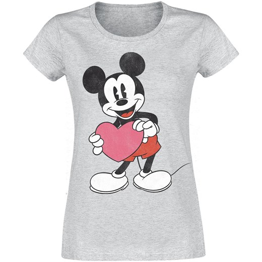 Myszka Miki i Minnie - Heart Gift - T-Shirt - szary (Heather Grey) XXL EMP