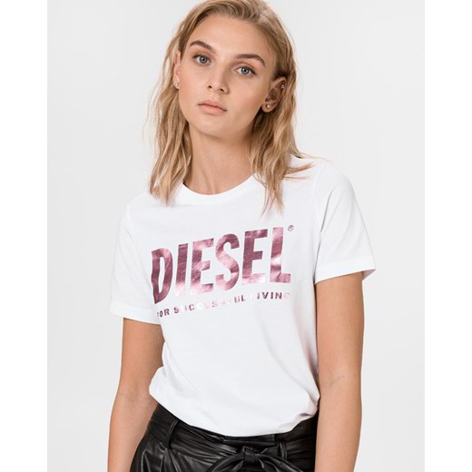 Diesel T-Sily-Wx Koszulka Biały Diesel L BIBLOO