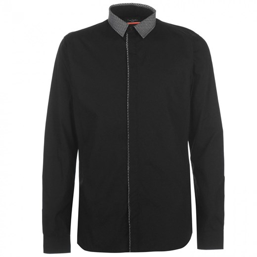 Pierre Cardin Jacquard Collar Long Sleeve Shirt Mens Pierre Cardin S Factcool