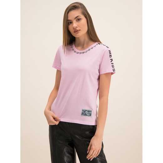 Pinko T-Shirt Manju PE 20 BLK01 1G14WQ Y5BD Różowy Regular Fit Pinko L promocja MODIVO