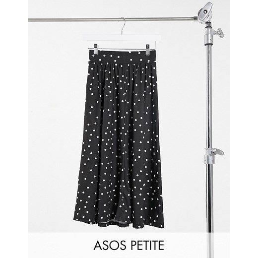 ASOS DESIGN Petite – Spódnica midi z kieszeniami i monochromatycznym wzorem w groszki-Wielokolorowy 36 Asos Poland