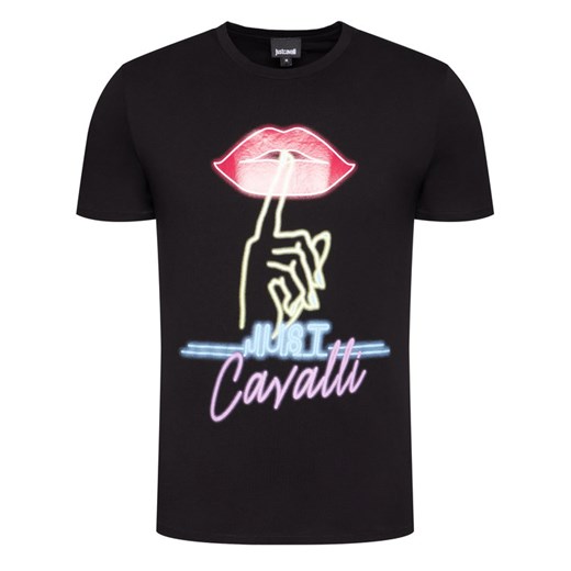 Just Cavalli T-Shirt S01GC0641 Czarny Regular Fit Just Cavalli XL MODIVO