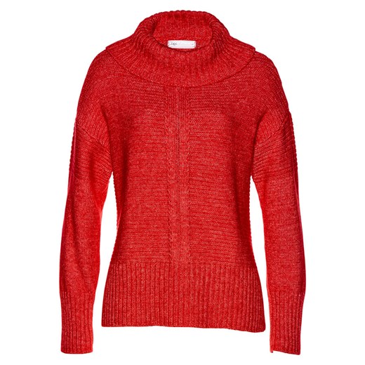 Sweter damski Bonprix z golfem 