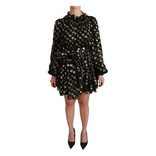 Lurex Polka Dots Flared Dress Dolce & Gabbana 40 IT okazja showroom.pl