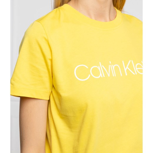 Bluzka damska Calvin Klein z krótkim rękawem na wiosnę 