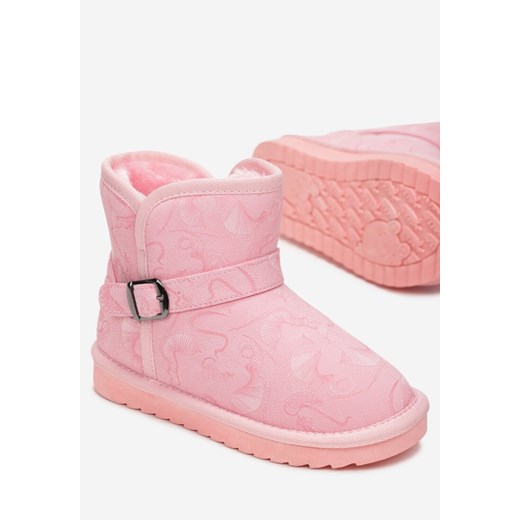 Buty zimowe dziecięce Multu różowe śniegowce 