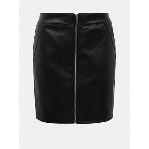 Black imitation leather skirt ONLY Glow S Factcool
