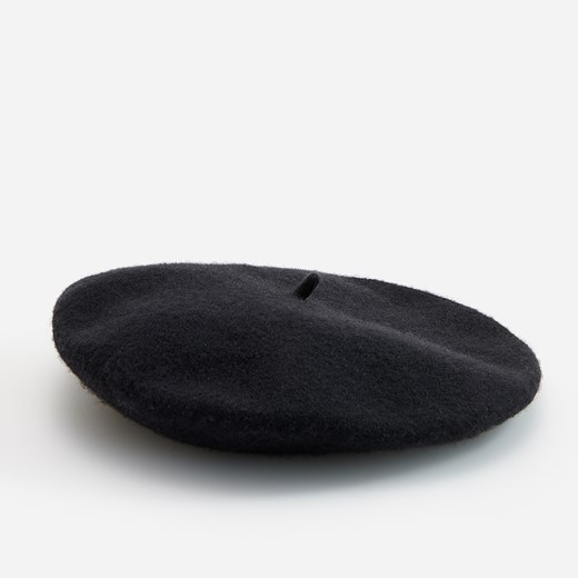 Reserved - Klasyczny wełniany beret - Czarny Reserved ONE SIZE Reserved