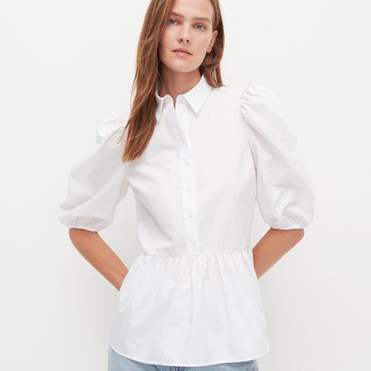Reserved - Koszula z bufiastymi rękawami - Biały Reserved 42 Reserved
