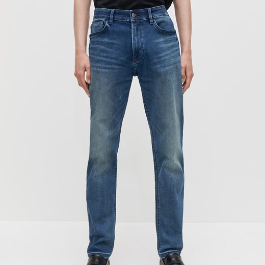 Reserved - Jeansowe spodnie high flex - Niebieski Reserved 28/32 Reserved