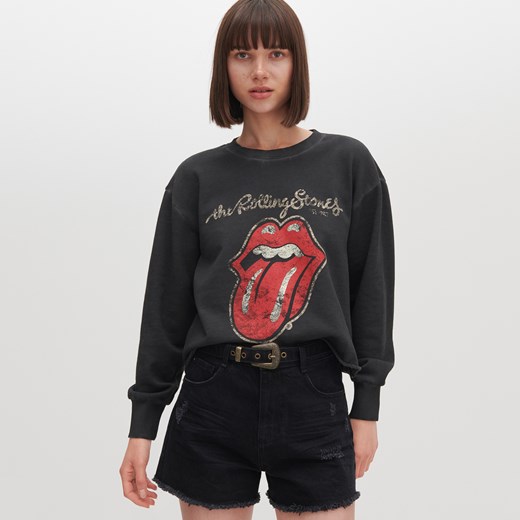 Reserved - Bluza The Rolling Stones - Czarny Reserved XL Reserved