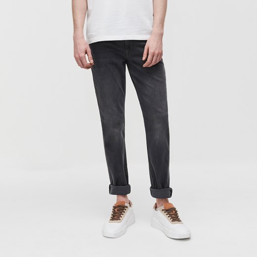 Reserved - Spodnie jeansowe slim - Szary Reserved 32/34 Reserved