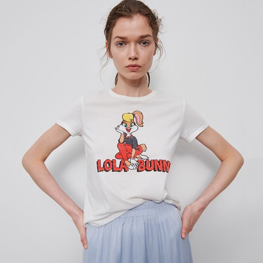 Reserved - T-shirt Lola Bunny - Kremowy Reserved L Reserved