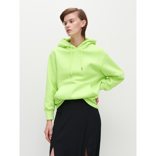 Reserved - Neonowa bluza z kapturem - Zielony Reserved XL Reserved
