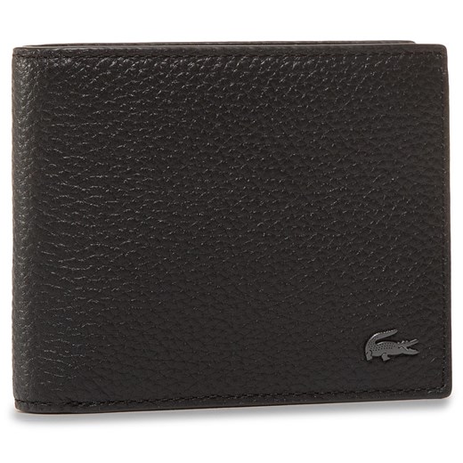 Duży Portfel Męski Lacoste - S Billfold NH3316SQ Noir 000 ze sklepu eobuwie.pl w kategorii Portfele męskie - zdjęcie 98067989