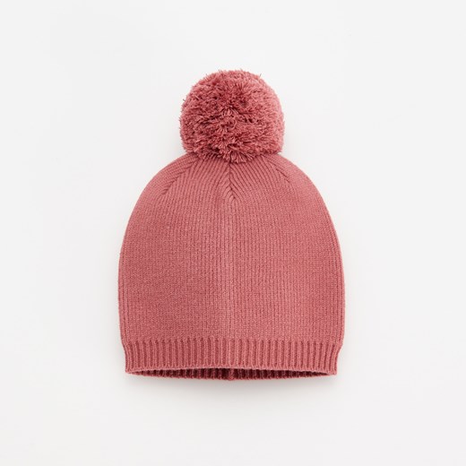 Reserved - Miękka czapka z pomponem - Różowy Reserved 6-12 miesięcy Reserved