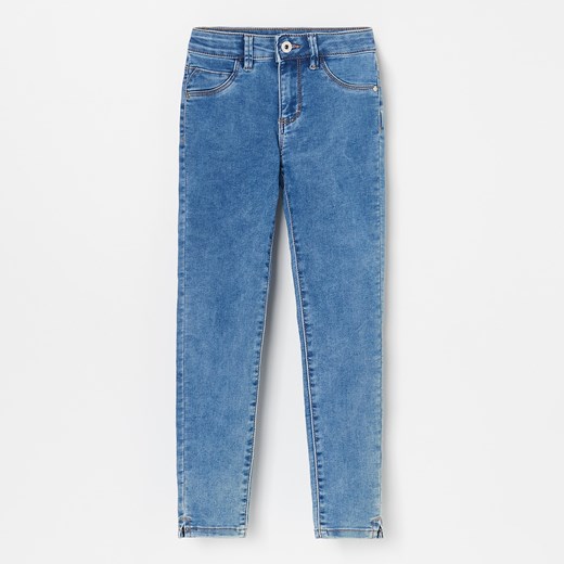 Reserved - Jeansowe spodnie skinny fit - Niebieski Reserved 146 Reserved
