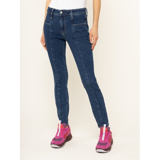 Calvin Klein Jeans Jeansy Slim Fit J20J213154 Granatowy Skinny Fit 25 okazja MODIVO